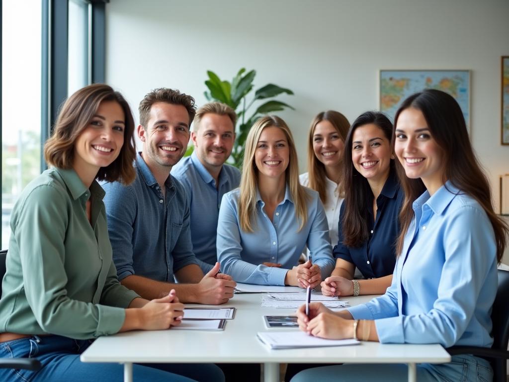 Professional travel planning team at Maple Voyage Planners Toronto office